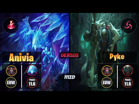 GrandMaster ANIVIA [Electrocute] (Mid) VS  PYKE - Grandmaster EUW Patch 11.6