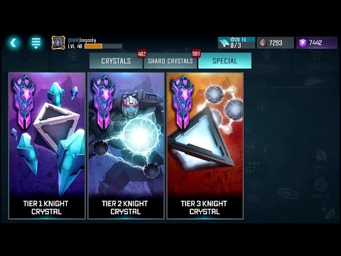 10k Knight Crystal Opening - Transformers: Forged to Fight