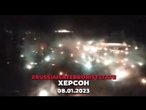 big shelling in kherson with phosphorus this morning in ukraine.