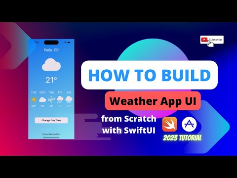 How to Build a Weather App UI from Scratch with #SwiftUI | 2023 Tutorial