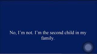 1. Family. English conversation 
