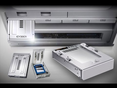 Cremax Pocket Icy Dock 3.5 "2,5" SAS / SATA EZConvert Pro diskai (MB982SP-1S) video