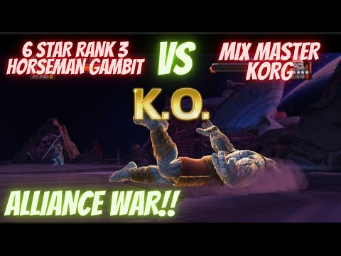 6 Star Rank 3 Gambit TOYS With Mix Master Korg. ALLIANCE WAR!!