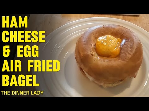 HAM CHEESE & EGG AIR FRIED BAGEL