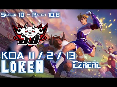 JDG LokeN EZREAL vs KAI'SA ADC - Patch 10.8 KR Ranked