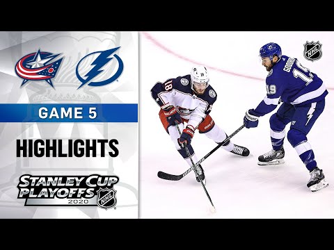 NHL Highlights | First Round, Gm5 Blue Jackets @ Lightning - Aug. 19, 2020