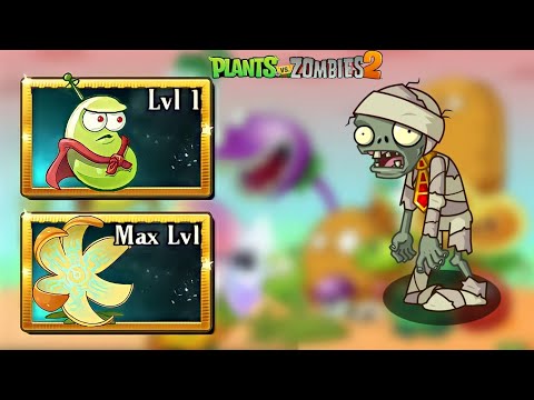 PvZ 2 All Plants Level 1 Vs Level Max Vs Mummy Zombie