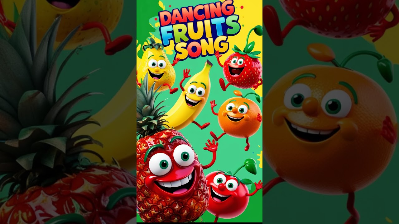 Dancing Fruits Song 🍎🍌 | Rhyme for Kids to Learn Fruit Names! 🎶🍓