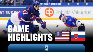 Хоккей Highlights: USA vs Slovakia | 2024 #U18MensWorlds