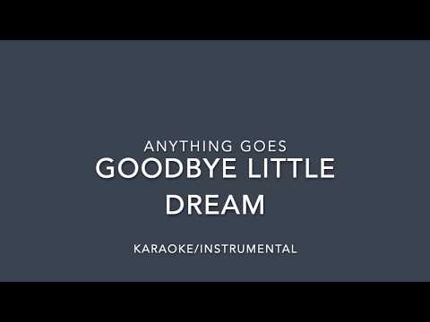 Anything Goes- Goodbye, Little Dream Karaoke/Instrumental
