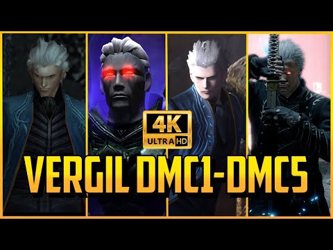 Every Vergil Moment From DMC1-DMC5:SE In 4K【Devil May Cry 5: Special Edition】