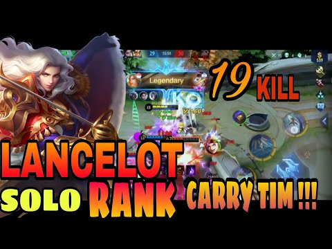 19 Kill !!!  Fast hand Gameplay ,Unstoppable Carry Lancelot-Top 1 Global LANCELOT -MLBB