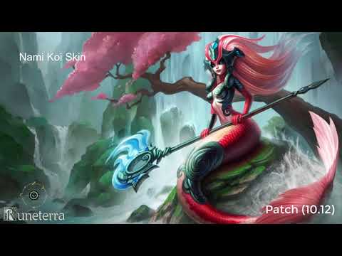 129-Nami Login Screen + All Skins. League of Legends