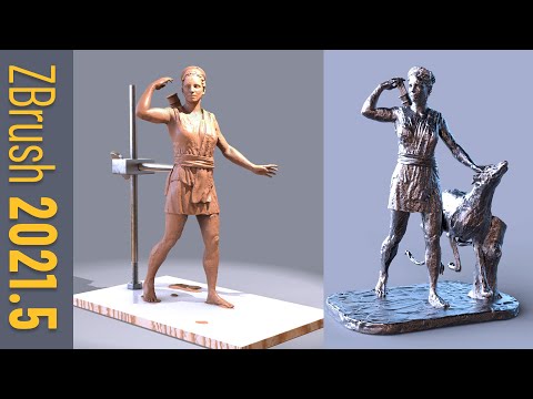 ZBrush2021.5 - What's New! - Thick Skin, Contrast Modeling, Curves Helper, ZModeler Slice, and More!