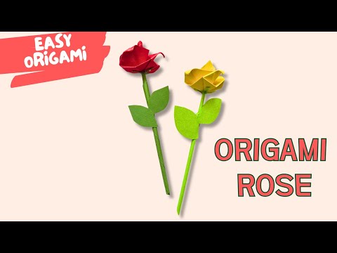 DIY Origami Poppy  Easy Paper Flower Craft for Beginners