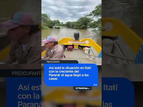 Preocupante: el estado de Itatí con la creciente del Paraná