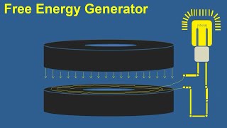Free Energy Generator with Light Bulb and powerful magnet
