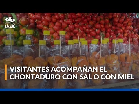 Calles de Cali se visten de naranja con cosecha de chontaduro