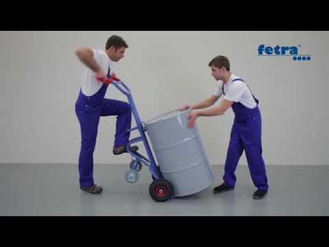 Fetra Fasskarre mit Stützrolle und Luftbereifung-youtube_img