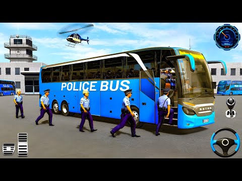US Police Bus Driving Games 3D - Police Bus Simulator Games - Android GamePlay