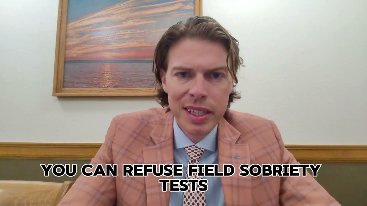 Trooper says you can Refuse Sobriety Tests