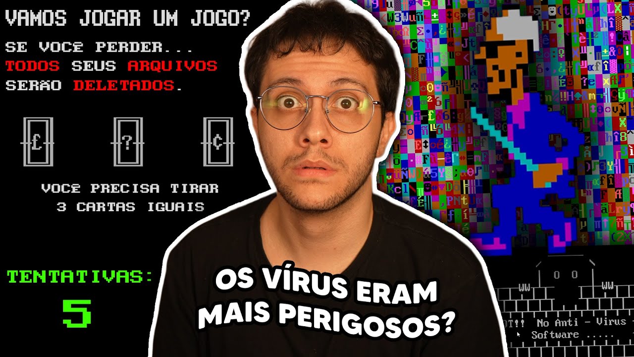 testando vários VÍRUS DE COMPUTADOR dos ANOS 90