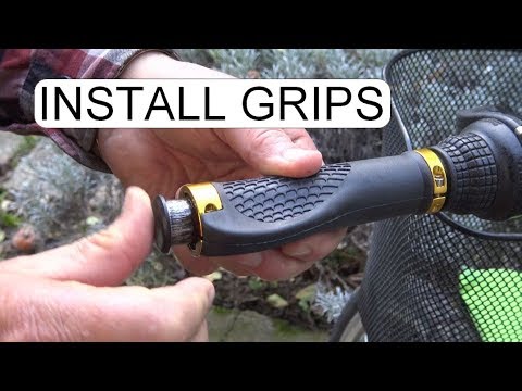 replacing bike handlebar grips