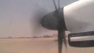 preview picture of video 'Push back and Safety Announcement Onboard Smart Aviation Dash 8 Q400'
