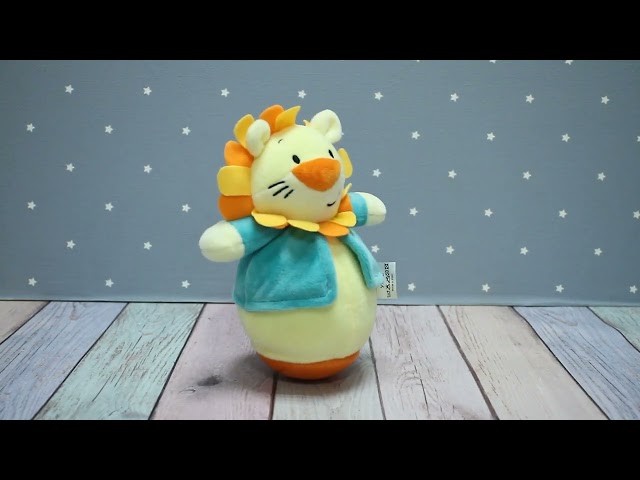 Неваляшка BUBURU Baby Лев мягкая  - видео