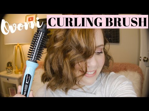 Ovonni Mini Travel Curling Iron Brush REVIEW/FIRST...