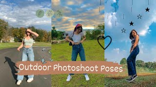 Outdoor Photoshoot Poses | Girls Photoshoot Poses