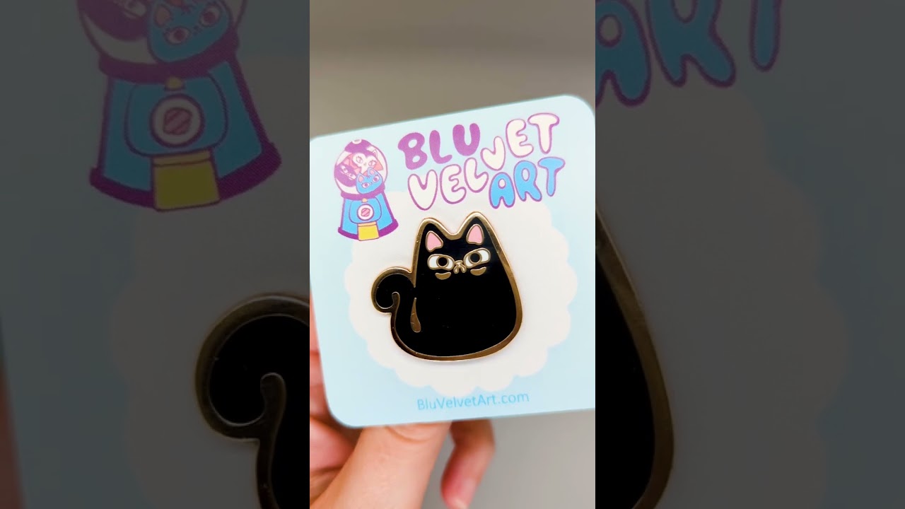 New Judgy Cat pin is now available! look how cute! #pin #cats #originalart #cat