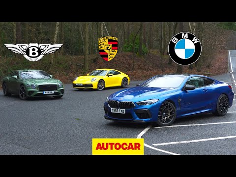 BMW M8 Competition v Bentley Continental GT v Porsche 911 | Autocar