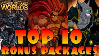 AQW Top 10 Bonus Packages! Which Upgrade Pack Is The Best AQWorlds