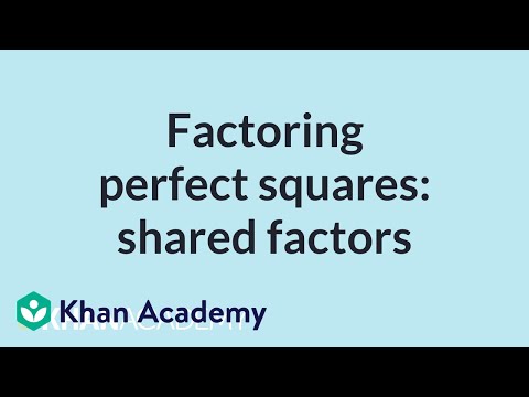 Factor perfect squares