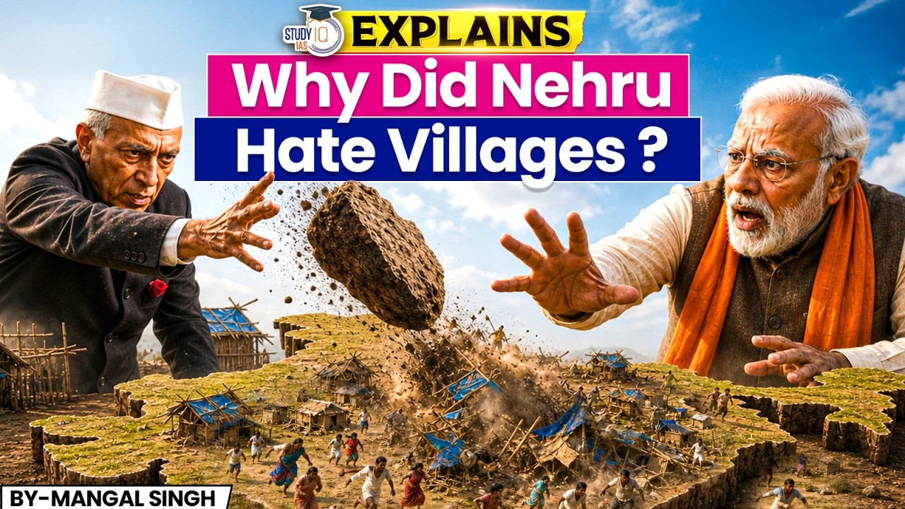 Why was Nehru against Indian Villages?