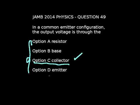 Q49 - JAMB Physics 2014 Past Questions and Answers