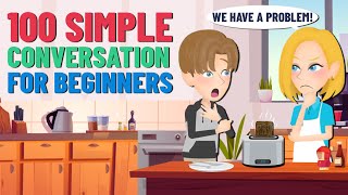 100 Simple Conversations You Need to Know (A1-A2) | English Story to Practice English Speaking