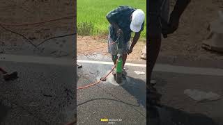 Bitumen Core cutting #bitumen  #PMCSC #BM #road #testing #quality #Bitumentesting #ErkamalDharua