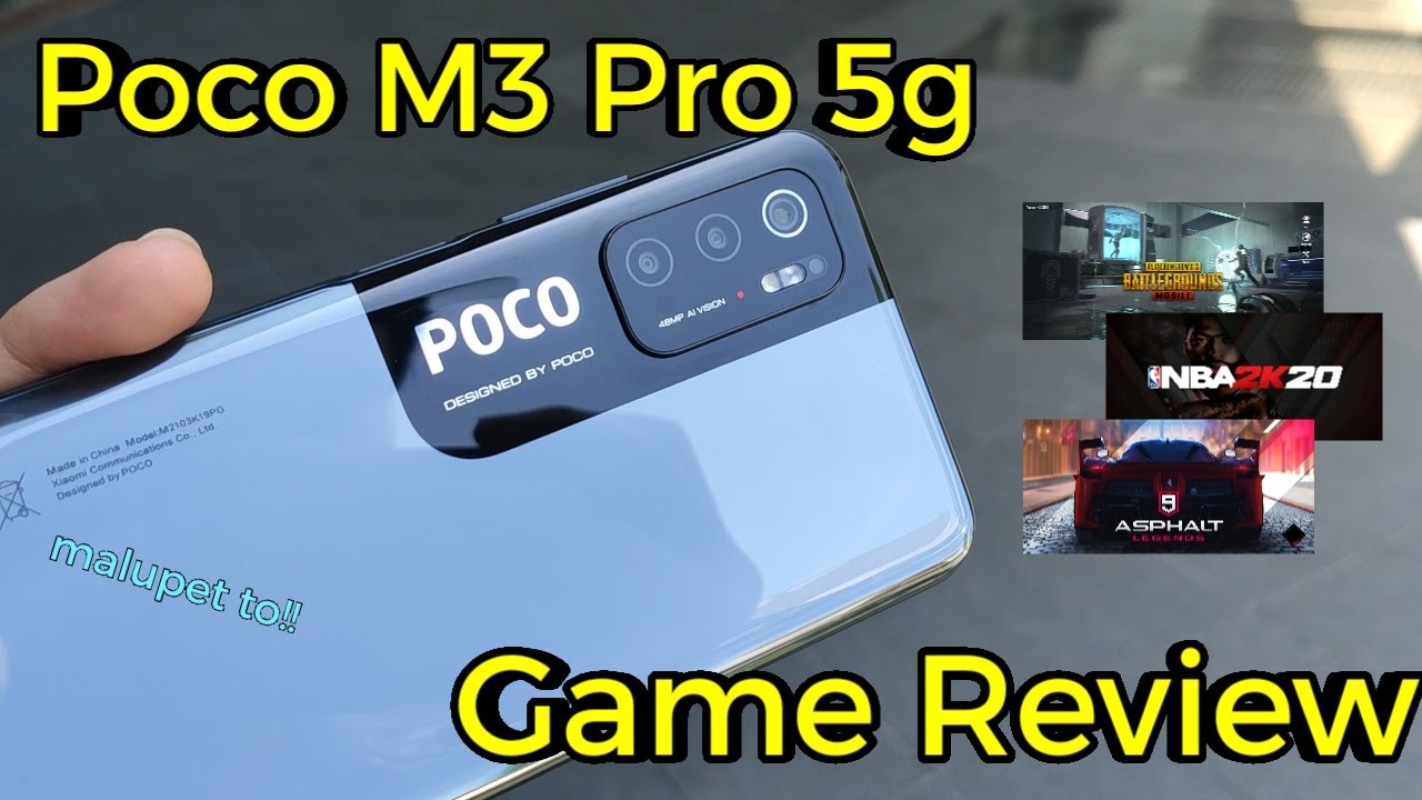 Poco M3 Pro 5g: Game Test (Asphalt 9, NBA2K20, Mobile Legends, Lol: Wild Rift, Call of Duty, PUBG)