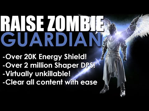 【Path of Exile 3.9】Raise Zombie Guardian Tank –Build Guide– Virtually Unkillable!