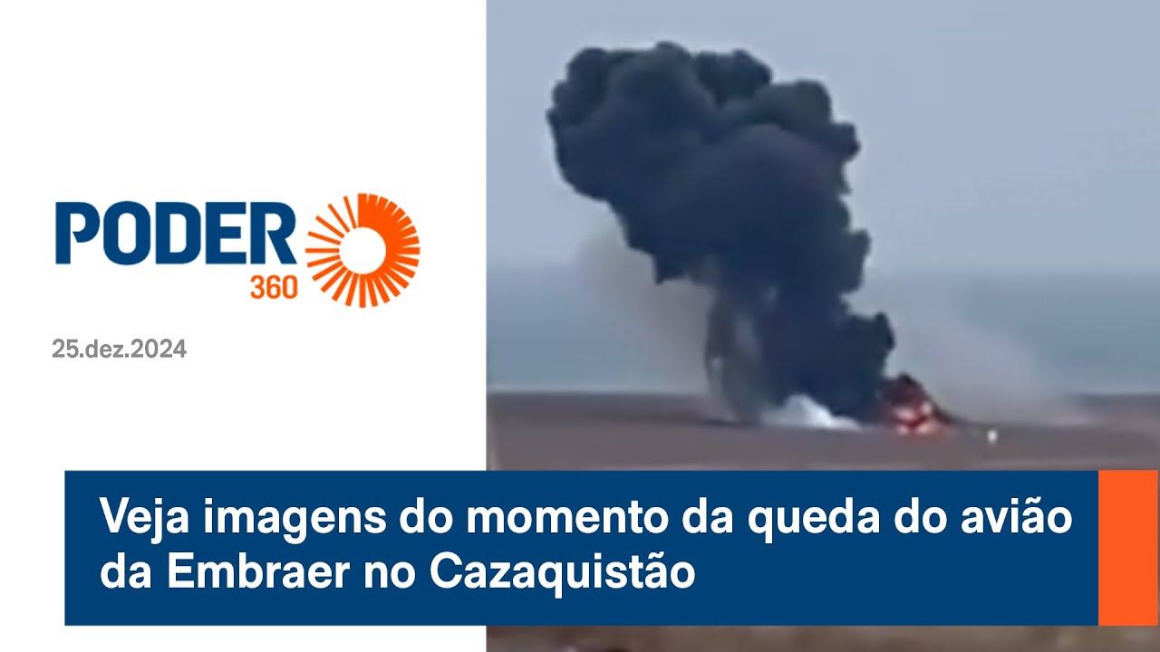 Veja imagens do momento da queda do avião da Embraer no Cazaquistão