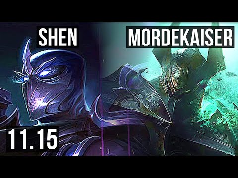 SHEN vs MORDEKAISER (TOP) | 2/0/15, 1.7M mastery | KR Diamond | v11.15