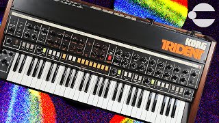 Video thumbnail for Korg Trident - 1980 Polyphonic Analog Synthesizer by Perfect Circuit