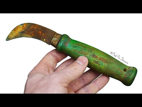 Rusty Curved Knife RESTORATION