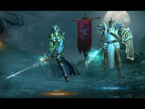 Female Wizard and Male Crusader Run- The Game