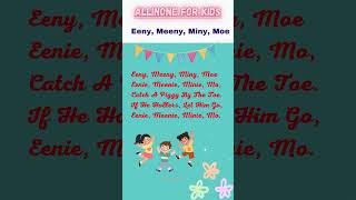 eenie meenie minie mo #nurseryrhymes