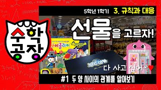 초등수학 5학년 1학기 3단원_규칙과 대응_① 두 양 사이의 관계를 알아보기