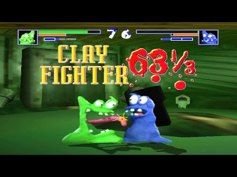 ClayFighter 63⅓  Blob Full Playthrough!