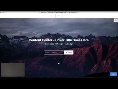 Blueprints wireframe generator Bootstrap 4